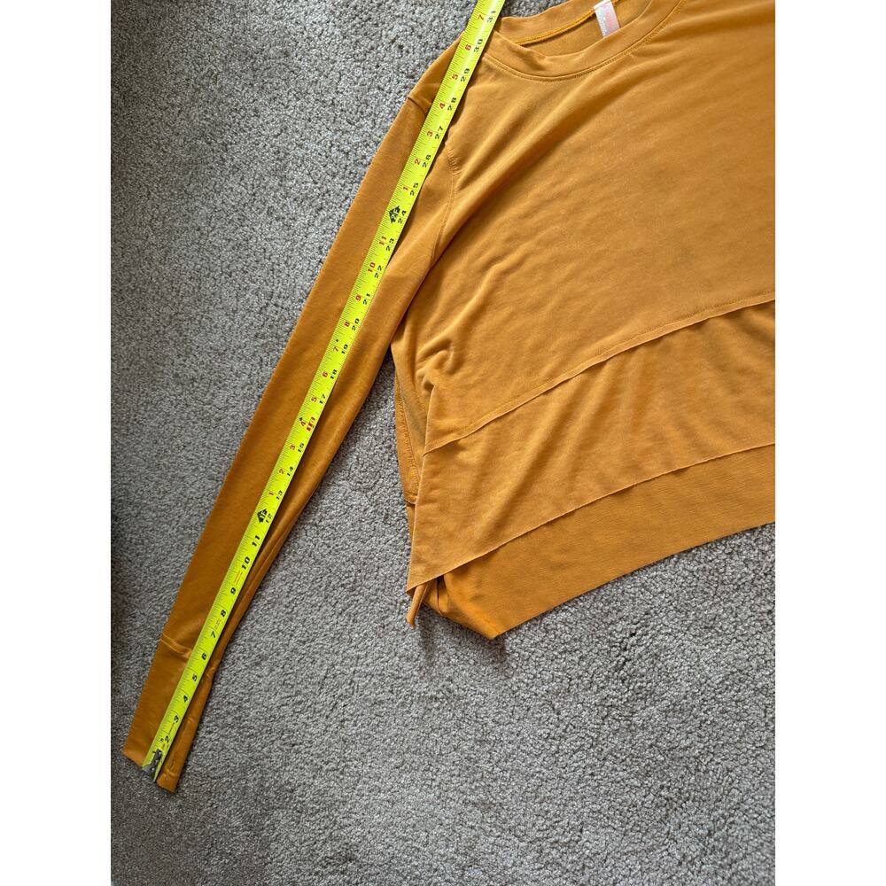 Free people Movement Tempo UV Protection Long Sleeve Tee Breezy Athletic Mustard - Picture 6 of 7